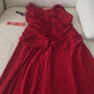 Red gown